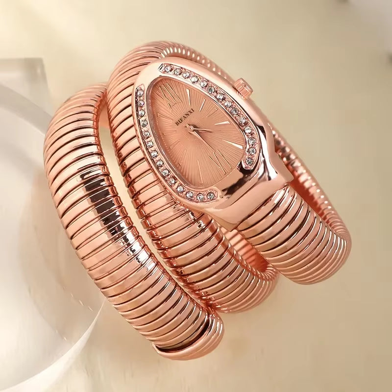 High-Quality Luxury Women Quartz Watch Bracelet Stainless Steel Wristwatch Fashion Gold Ladies Watches Clock Relógio Feminino