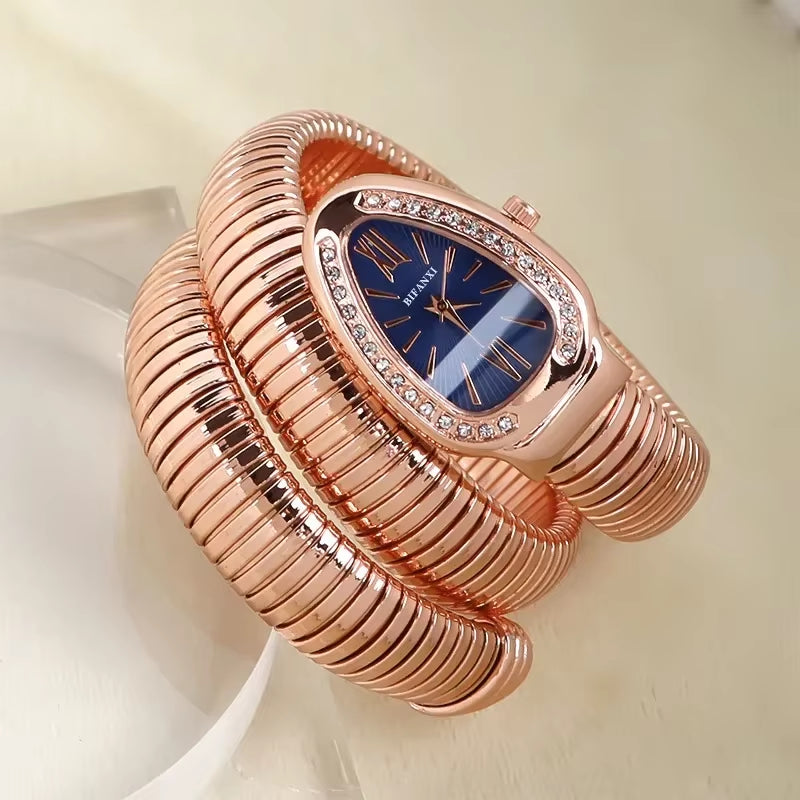 High-Quality Luxury Women Quartz Watch Bracelet Stainless Steel Wristwatch Fashion Gold Ladies Watches Clock Relógio Feminino