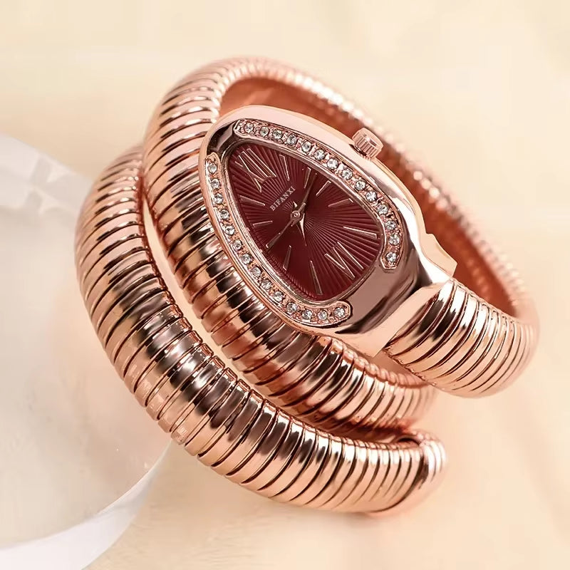 High-Quality Luxury Women Quartz Watch Bracelet Stainless Steel Wristwatch Fashion Gold Ladies Watches Clock Relógio Feminino