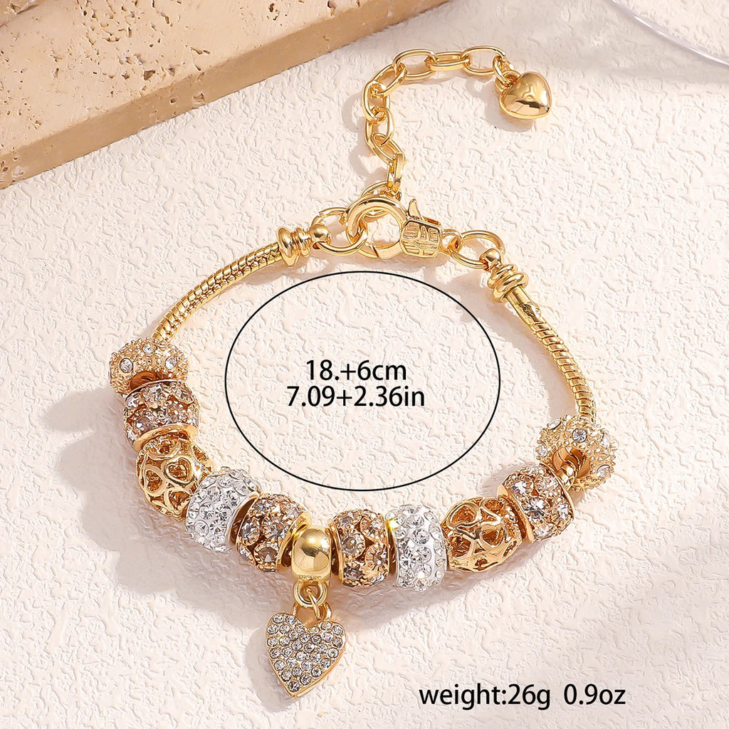 1 Women'S Fashion Panjiadorado Element Love Bracelet, Suitable for Dating, Travel Banquets, Parties, Festivals, Fashion Gifts