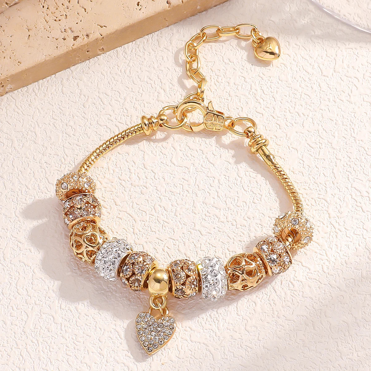 1 Women'S Fashion Panjiadorado Element Love Bracelet, Suitable for Dating, Travel Banquets, Parties, Festivals, Fashion Gifts