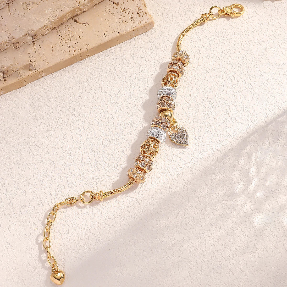 1 Women'S Fashion Panjiadorado Element Love Bracelet, Suitable for Dating, Travel Banquets, Parties, Festivals, Fashion Gifts