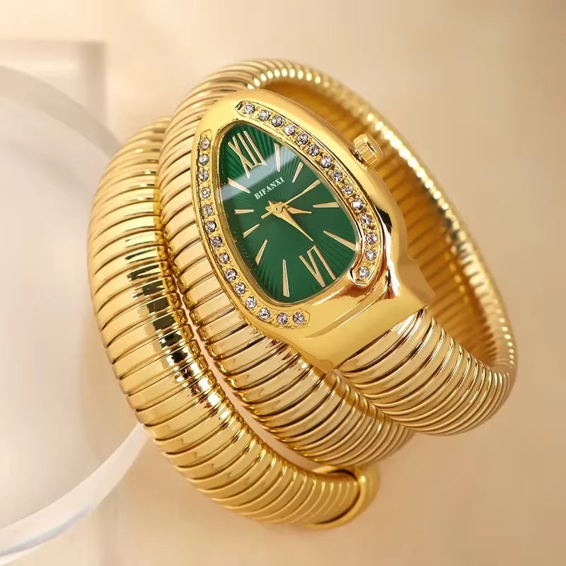 High-Quality Luxury Women Quartz Watch Bracelet Stainless Steel Wristwatch Fashion Gold Ladies Watches Clock Relógio Feminino